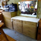 Bassett Furniture dresser set. Taller dresser is approx. 3-1/2' x 2-1/2