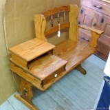 Buck board style entry bench is approx. 40
