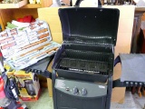 Thermos gas grill comes with a grill set. Bottom grate is about 19