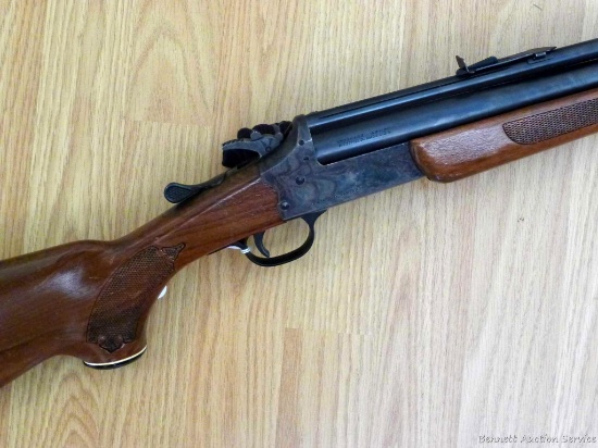 Savage Model 24D Series P .22LR rifle over 20 gauge shotgun. 24" rifle barrel is bright with sharp