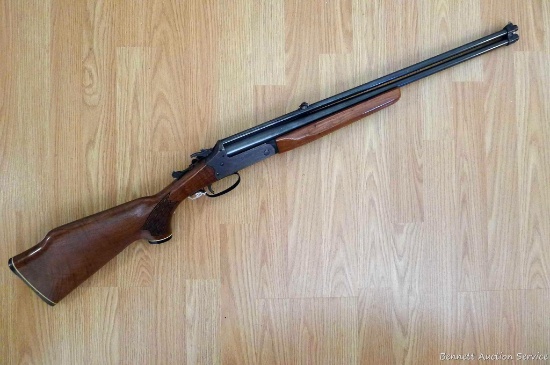 Savage Model 24 Series P over/under rifle/shotgun is chambered .22LR over .410. 24" rifle barrel is