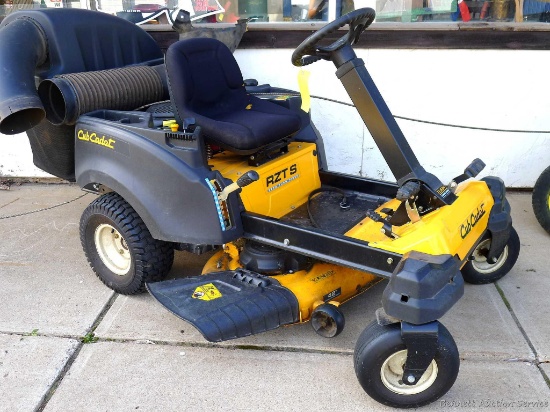 Cub Cadet Model RZTS zero turn riding mower with only 94.4 hours, double bagging system, 42" deck,