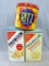 Ritz Crackers metal tin and two vintage Premium Saltines Cracker tins. Ritz can measures 6'' tall x