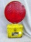 Dietz Visi-flash hazard light with Stimsonite lens. Unit measures 12-1/2