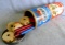 Big TinkerToy for Little Hands - vintage canister No. 104 is about 3/4 full with nice graphics.