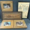 Vintage prints and employee expectations framed poster. Largest frame measures 12'' x 18''