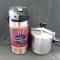 Wear-Ever Chicken Bucket, chicken pressure cooker and commercial coffee decanter stands 16'' tall.