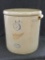 Red Wing 5 gallon large wing stoneware crock has some cracks noted. Would make a great planter.