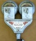 Vintage Duncan Industries parking meter measures approx. 18