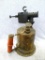 Sycamore Turner original blow torch, with original wooden handle. Stands 10'' tall