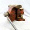 Columbian D63 1/2'' mountable vise. Marked Cleveland Ohio, made in USA. Jaws measure 3 1/2''