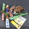 Wooden Girl with a bucking donkey action whirligigs and 