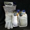 Radnor size large split cowhide welding gloves and two Tillman Triple Layered Back-Hand Pad.