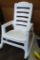 Weatherproof patio rocking chair is in good condition and measures about 30