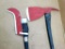 Pick axe and a brush axe are 34