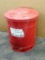 14 gallon Justrite oil rag waste can in good condition, makes a great garbage can.