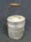 Pure Aluminum lunch pail with original wooden handle is about 7-1/2