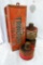 Anthes TrukFlar steel box with three road lanterns or smudge pots. Box is 16