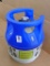 No shipping. Propane gas tank with new style head and cage. Feels empty and looks like its made of