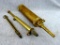 Muzzleloading accessories - Traditions black powder flask with push valve; graduated brass powder