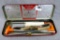 Outers Gunslick rifle kit, 22 cal. in original tin; tin measures 4-1/2