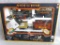 Gold Rush Express train set with over 18' of train track; engine measures 11-1/2