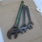 Three Proto adjustable wrenches, 16