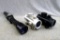 Two RD30 Red Dot sights by BSA, both work. Leupold M8 3-power rifle scope in Weaver mounts (missing