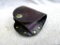 Leather snuff tin belt holder; measures 4