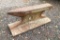 Road Rail bench anvil with a 3'' by 11'' face and a 4'' horn
