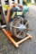 Power sewer auger with foot switch and hand control.