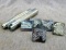 Craftool Co. 3D leather stamps including #8366 deer, #8345 trout, #8806 duck, #8344 eagle head,