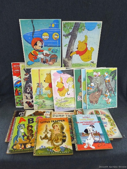 A Little Golden Book collection, includes titles The Happy Man and His Dump Truck, Snow White and