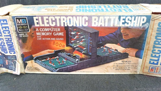 MB Electronics, Electronic Battleship board game. Comes in original box, measures about 22'' x 11''