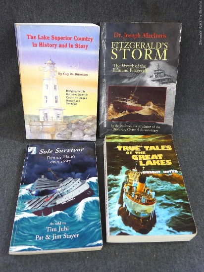 Lake Superior books including The Lake Superior Country in History and in Story; True Tales of the