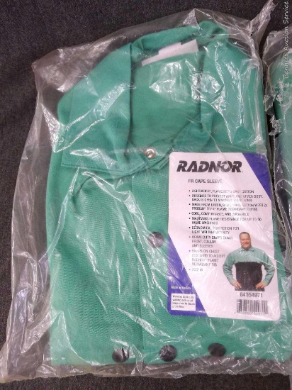 Radnor flame retardant FR cape sleeve for welders & fabricators size medium; Tillman welding flame