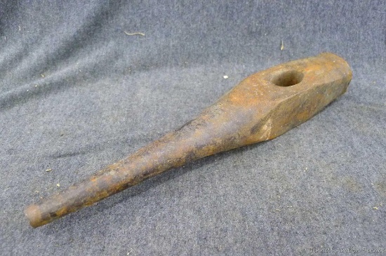 Blacksmith's hot punch is 12" long with a point almost 5/8" wide. Head marked with an 8.