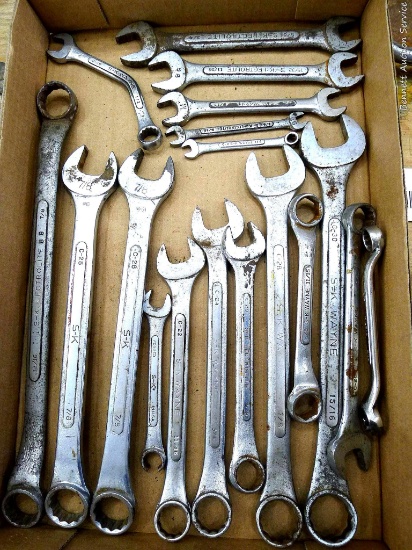 Various renditions of S-K wrenches up to 15/16".