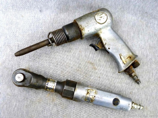 3/8" drive air ratchet by Chicago Pneumatic; air hammer/chisel.