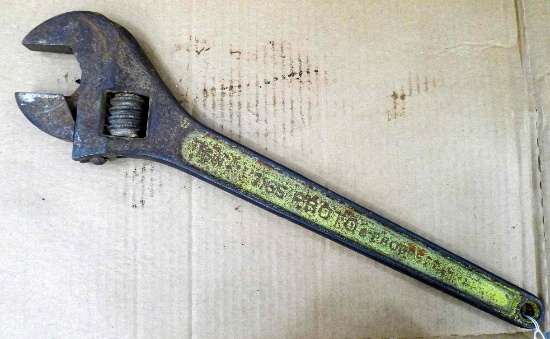 Forged 16" adjustable wrench by Proto opens to 1-15/16".