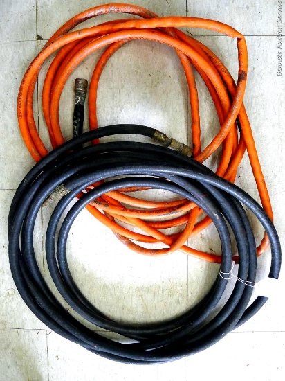 Two air hoses. Coils as pictured approx. 16" across.
