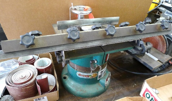 Grizzly 6" universal surface grinder Model G2790. Good for sharpening planer and jointer blades.