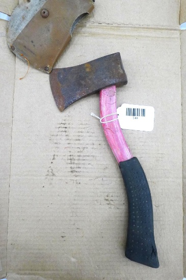 Hatchet with 14" fiberglass handle.