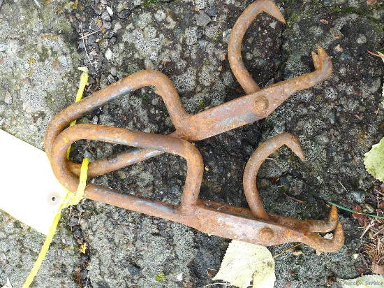Pair of pulp tongs, each approx 1'