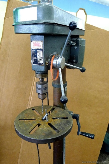 Mit Michigan Industrial tools Heavy Duty Drill Press, model MIT-19F; measures 15" x 21" x 62-1/2"