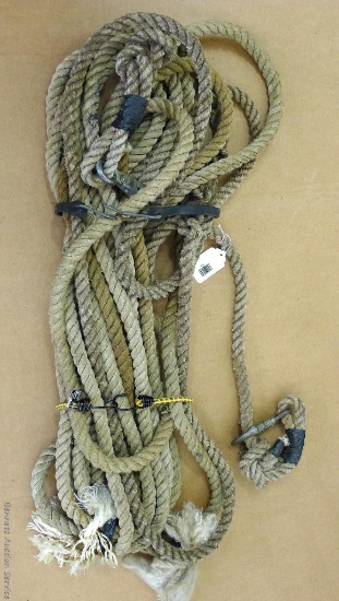 Coil of rope; measures 1" diameter and approximately 66' long.