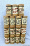 Fifteen Edison Records phonograph cylinder records could go with the phonograph in lot ? All about