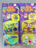 Mattel Nickelodeon Real Monsters action figures. Including Werfel, Scarfer, Ickis, and Sproink &
