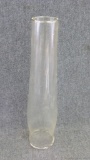 Aladdin clear glass chimney. Measures 13'' tall
