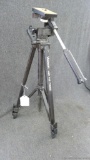 Velbon Light 460 Video camera stand. In nice condition, stands 43'' tall
